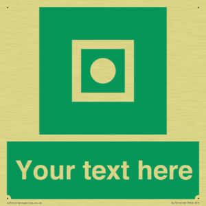 Custom sign safe condition Shipboard general alarm